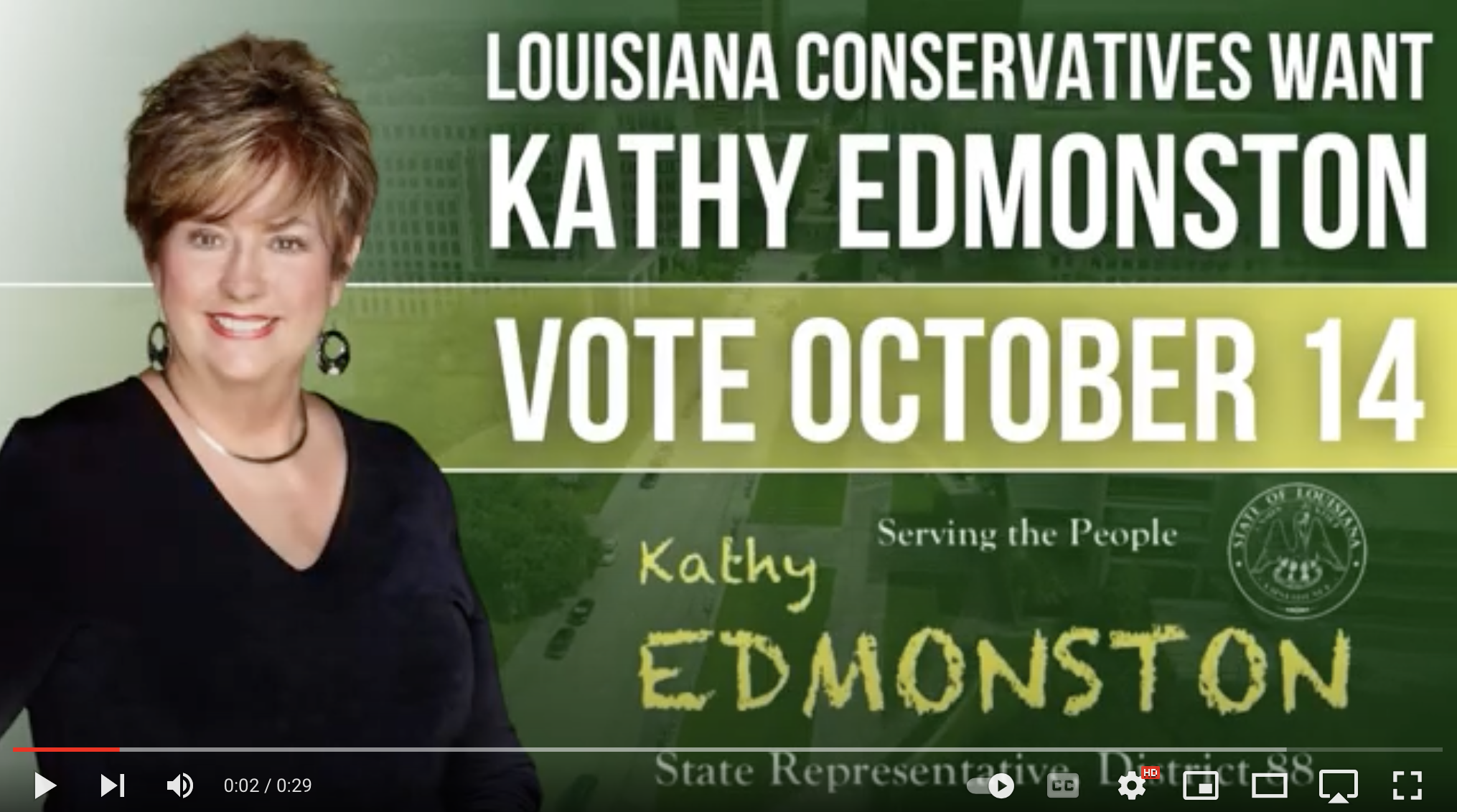 Kathy for Louisiana 2023 Campaign Video